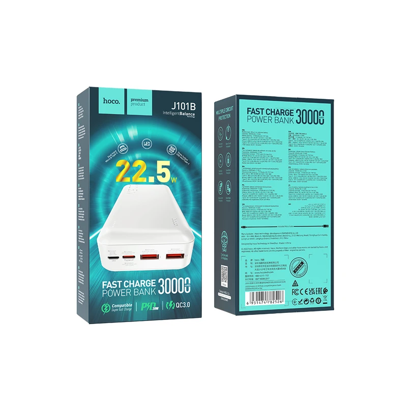 پاوربانک 30000 هوکو j101b