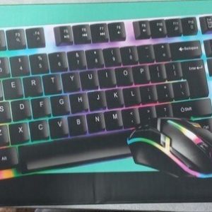 کیبورد و ماوس گیمینگ سنترو لئون مدل KM200 RGB
