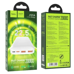 پاوربانک 22.5 وات فست شارژ هوکو مدل J101A ظرفیت 20000 میلیآمپرساعت